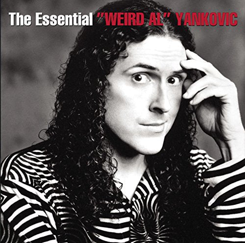 Black and white album cover featuring “Weird Al” Yankovic with curly hair.
