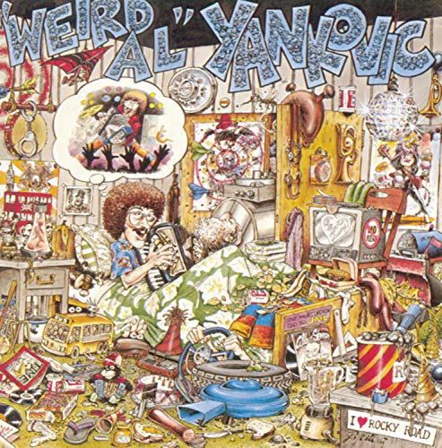 Album cover for “Weird Al” Yankovic featuring a cluttered bedroom scene.