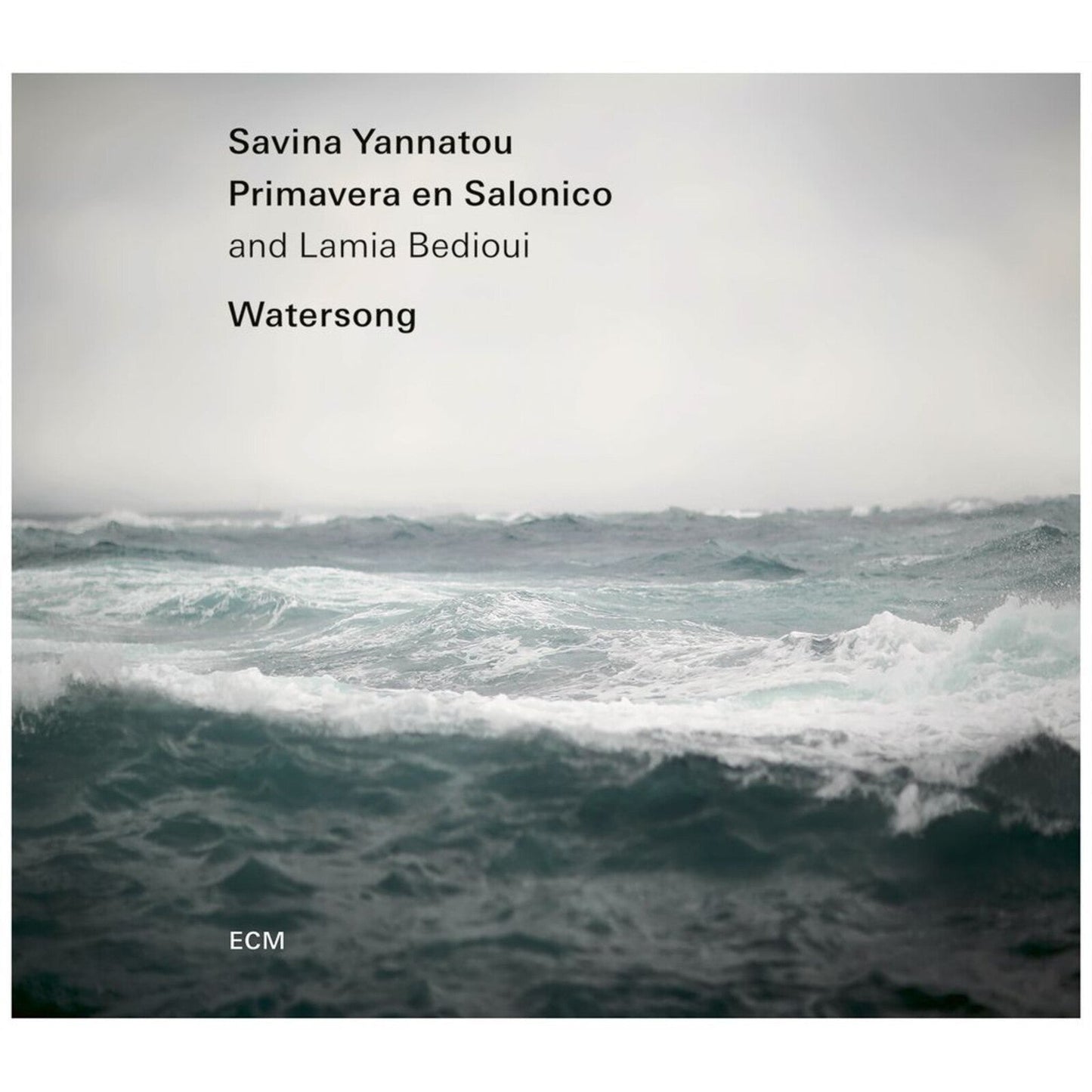 Album cover showing choppy sea waves under a grey sky with text overlay.