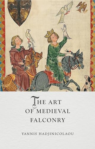 Medieval illustration of falconers on horseback with birds of prey.