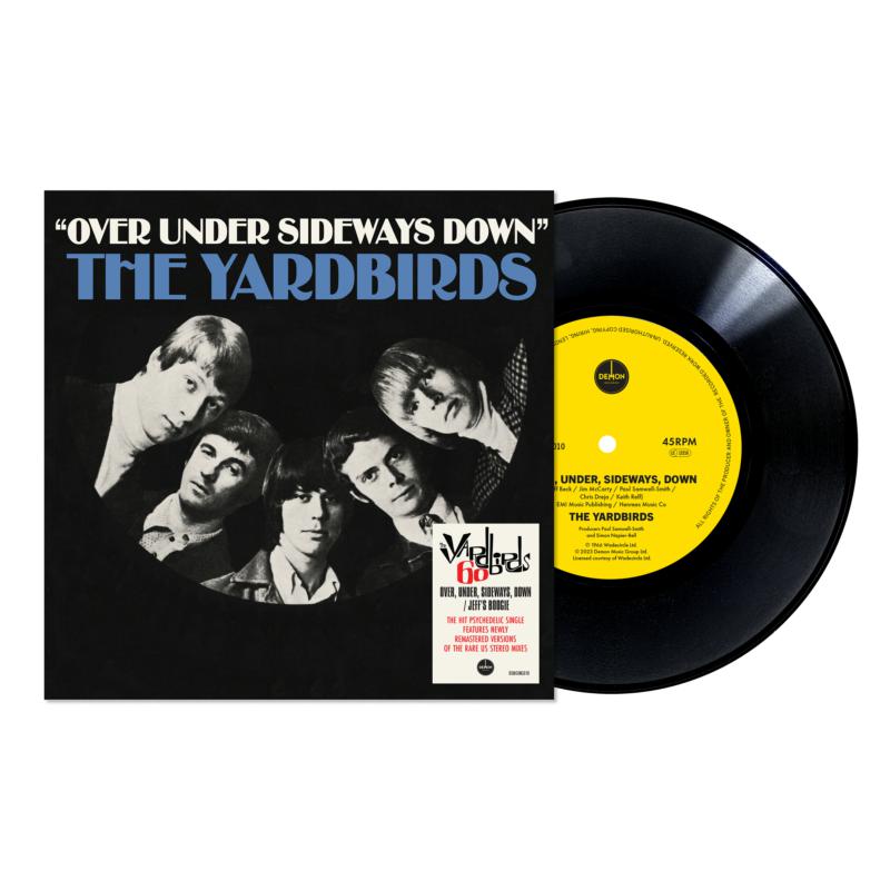Yardbirds vinyl record with band photo and blue album cover.
