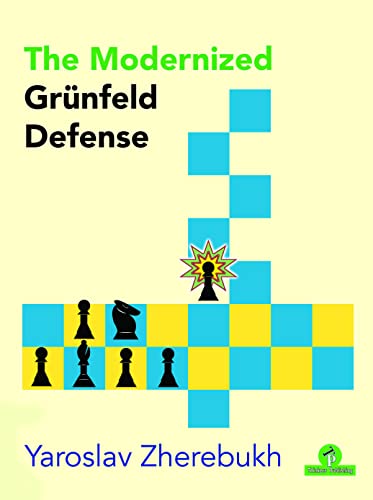 Chess book cover with title, author, and a dynamic chess piece illustration.
