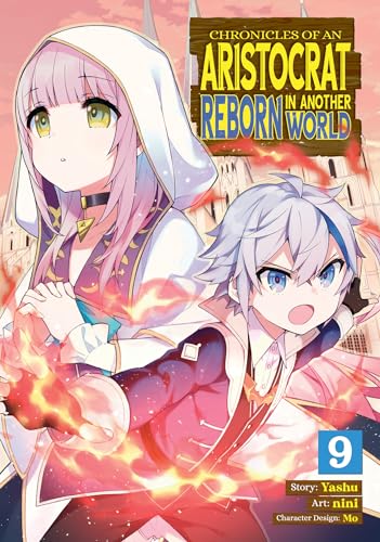 Manga cover featuring two anime-style characters and fiery effects.