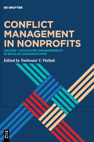 Book cover: "Conflict Management in Nonprofits" with abstract blue and red lines.