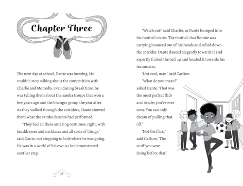 A page from a children's book showing text and an illustration of school children.