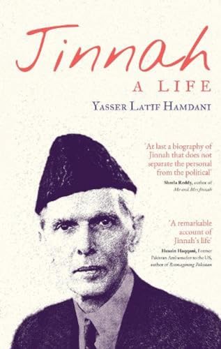 Book cover featuring a portrait of Muhammad Ali Jinnah in a black cap.