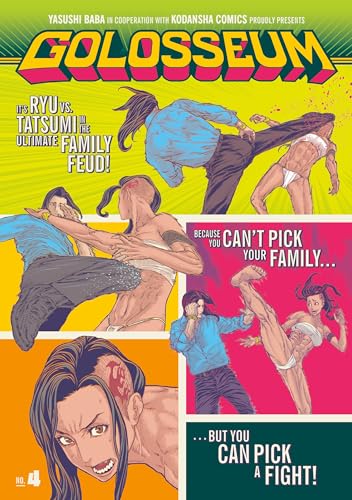 Golosseum Vol. 4 manga cover: dynamic action scene with multiple figures fighting.
