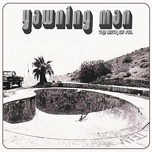 CD cover: desert landscape with a skatepark and band name "Yawning Man".
