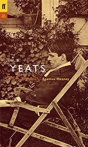 Sepia-toned book cover featuring W. B. Yeats sitting in a wooden deck chair outdoors.