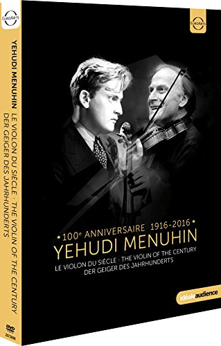 DVD cover featuring violinist Yehudi Menuhin in two portraits.