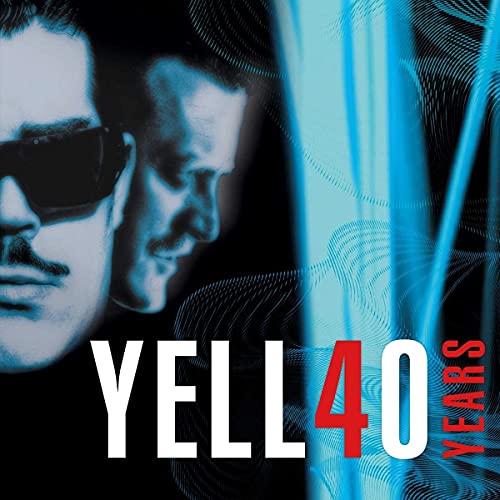 Album cover featuring two men's faces and the text YELL40 YEARS in blue light.