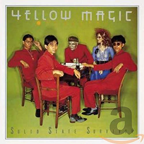 Yellow Magic Orchestra album cover: five figures seated around a table.