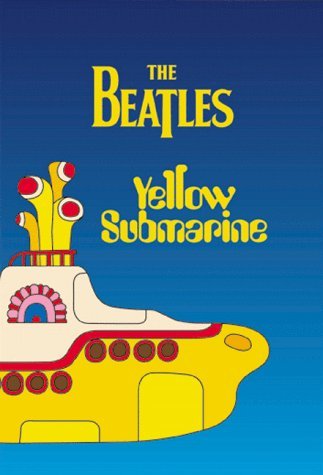 Yellow Submarine DVD cover featuring a cartoon yellow submarine and The Beatles logo.