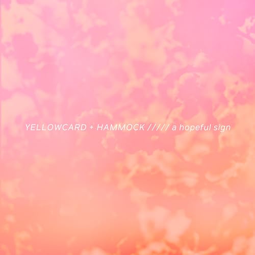 CD cover for Yellowcard & Hammock’s “A Hopeful Sign” with pink clouds.