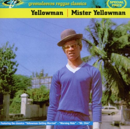Yellowman album cover: man in a hat against a blue sky and trees.