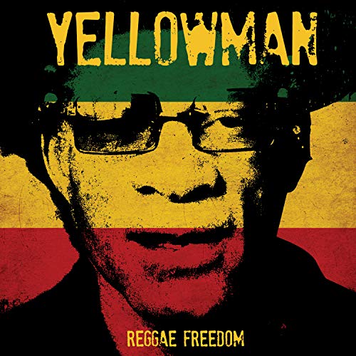 A man wearing sunglasses is depicted against a Jamaican flag background with text overlay.