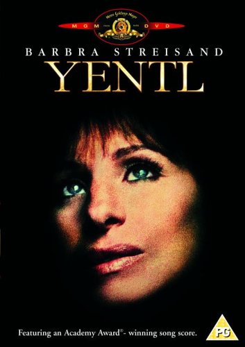 Yentl DVD cover featuring Barbra Streisand in a close-up portrait.