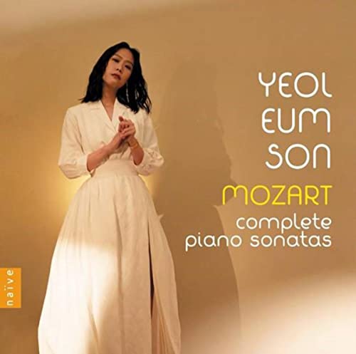 CD cover featuring pianist Yeol Eum Son and text “Mozart: complete piano sonatas.”