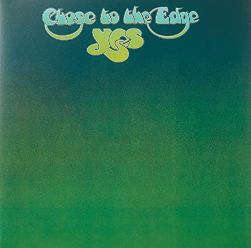 Album cover for Yes’ “Close to the Edge” with green and blue gradient.