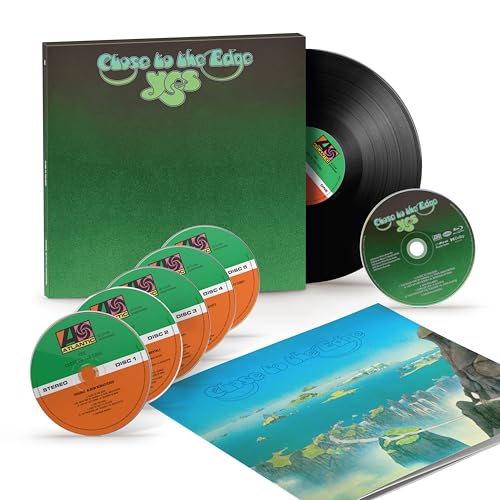 Yes "Close to the Edge" vinyl record set with box, CDs, and booklet.