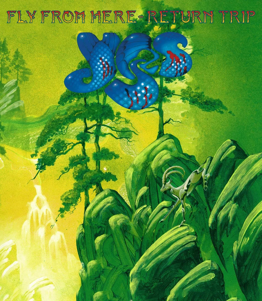 Album cover for YES - Fly From Here: Return Trip, featuring surreal landscape.