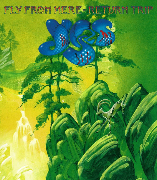 Album cover for YES - Fly From Here: Return Trip, featuring surreal landscape.