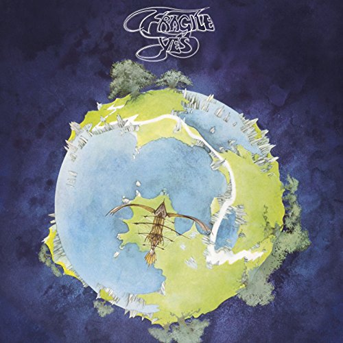 Yes album "Fragile" cover: painted globe with a bow and arrow.