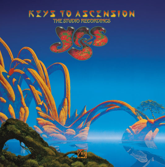 YES “Keys to Ascension” CD cover with surreal landscape art.