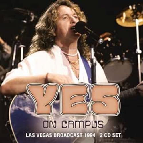 CD cover for Yes’ “On Campus” live album, featuring a singer with a guitar.