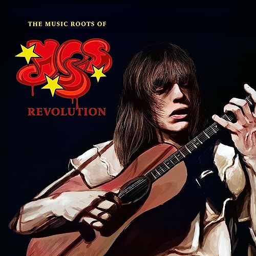 Album cover for “Yes - Revolution” featuring a guitarist in portrait.