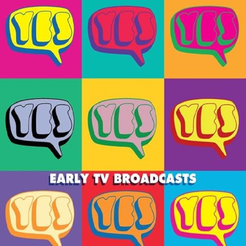 A grid of nine colorful speech bubbles each containing the word Yes.