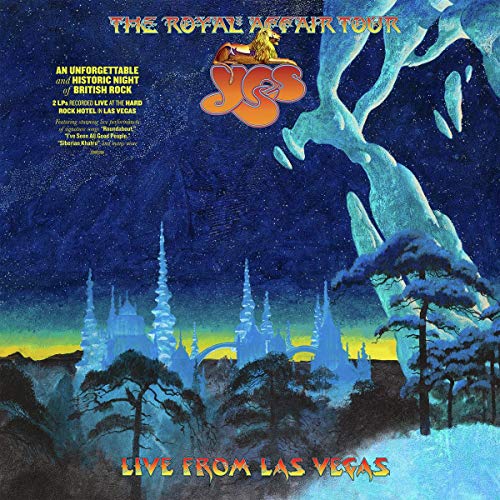 Vinyl album cover featuring a fantastical, glowing forest scene with the band's logo.