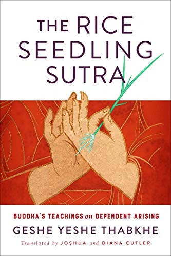 Book cover: hands holding a rice seedling against a red background.
