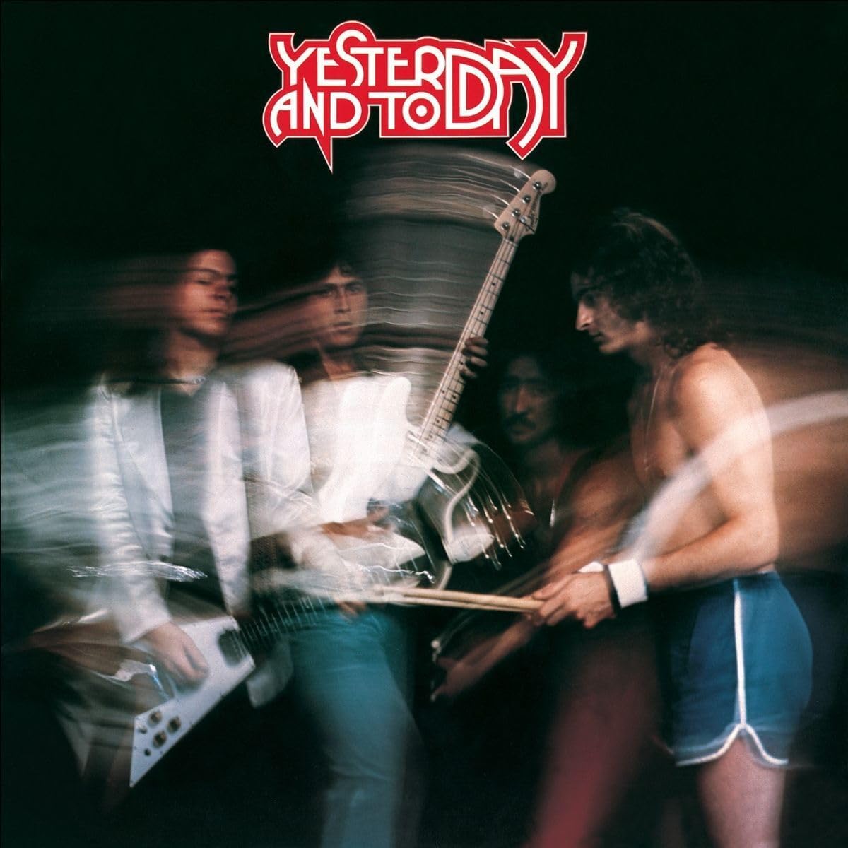 The Beatles' "Yesterday and Today" album cover, blurred band image.