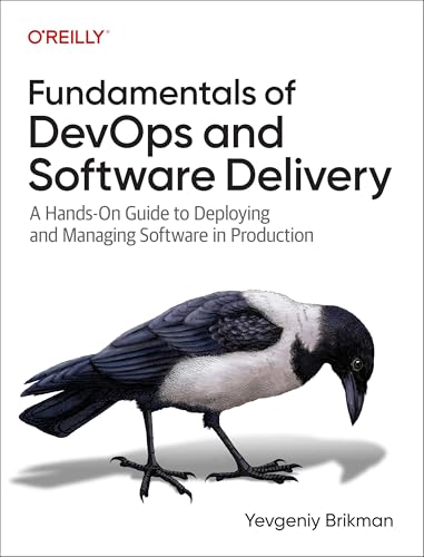 Book cover: “Fundamentals of DevOps” with a crow illustration.