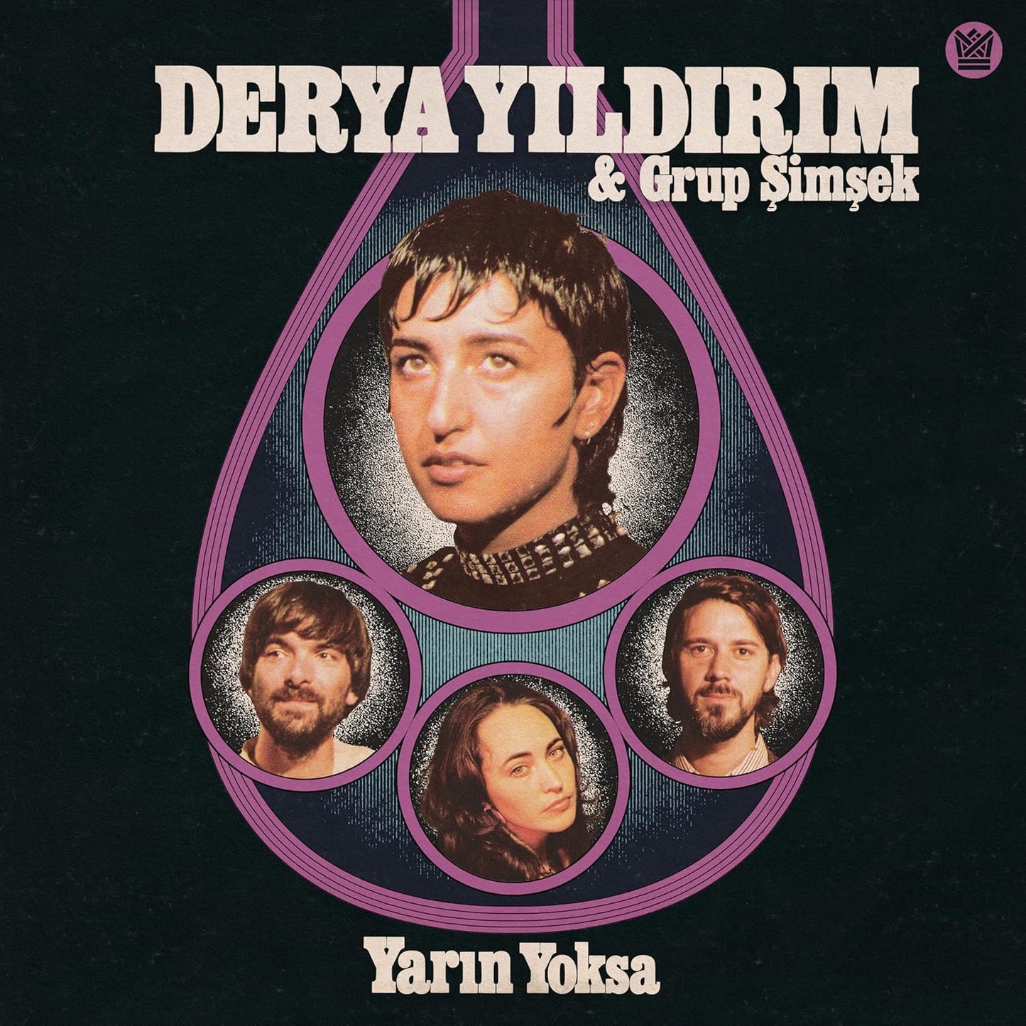 Album cover for "Yarin Yoksa" by Derya Yildirim & Grup Simsek, featuring portraits.