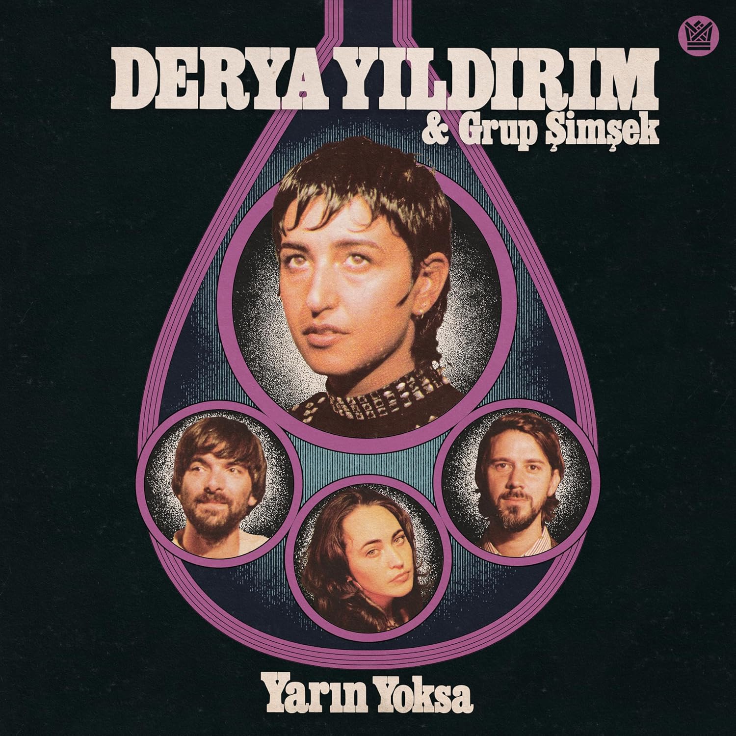 Album cover for "Yarin Yoksa" by Derya Yildirim & Grup Simsek, featuring portraits.