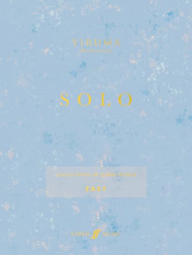 Pale blue sheet music cover with gold lettering: "Yiruma SOLO: Easy".