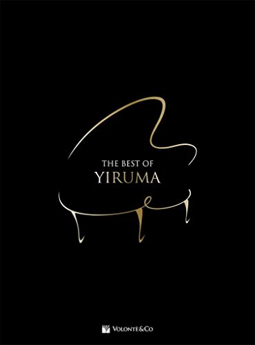 Black book cover with gold piano silhouette and white text reading The Best of Yiruma.