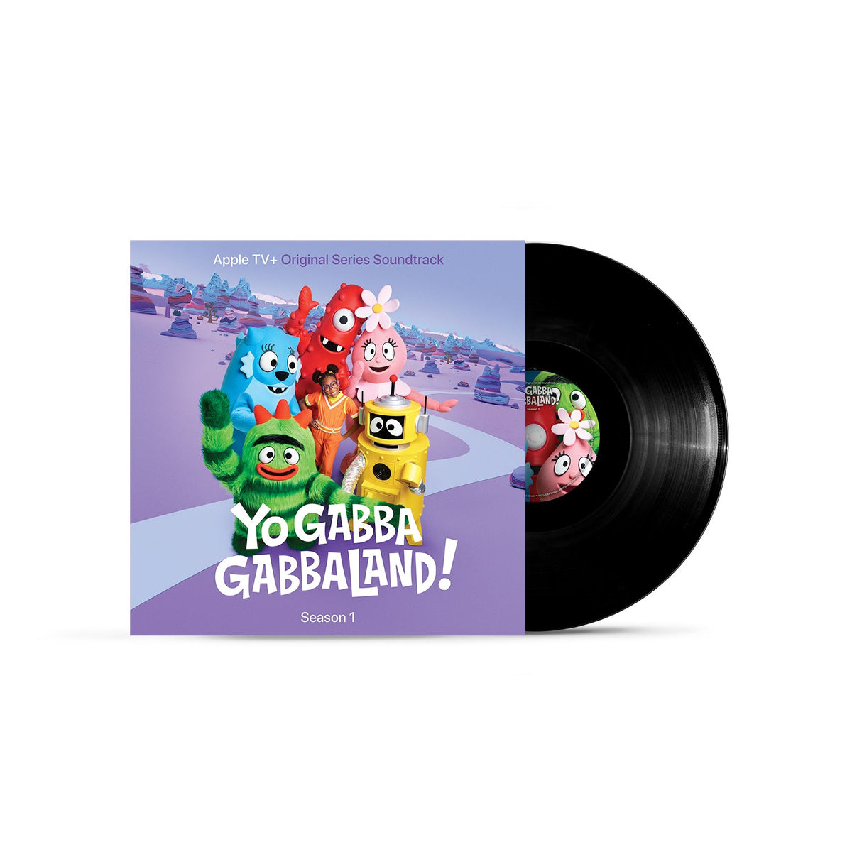 Yo Gabba GabbaLand! Season 1 vinyl record with colorful character artwork.