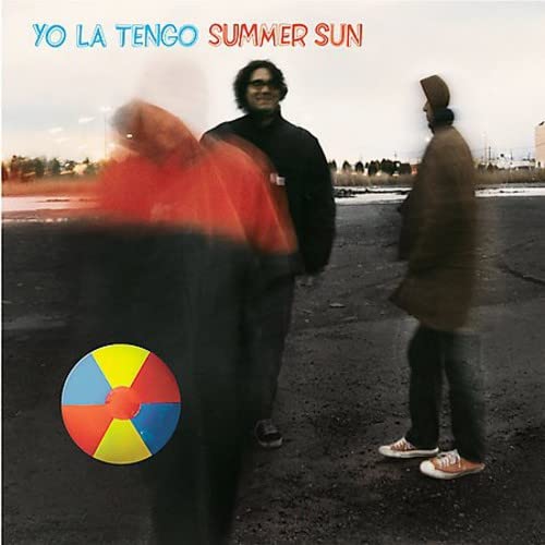 Yo La Tengo album cover: blurred figures with a colorful beach ball.