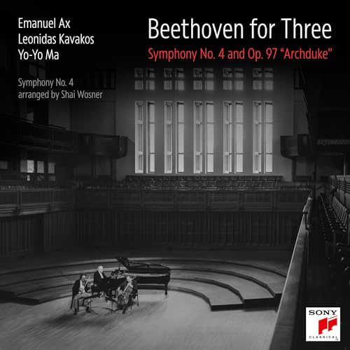 CD cover featuring three musicians in a concert hall setting.