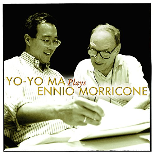 Yo-Yo Ma and Ennio Morricone on album cover, sepia tone.