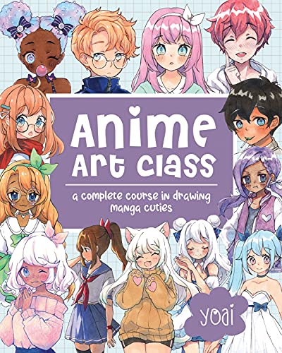 Book cover featuring diverse anime-style characters with large eyes.