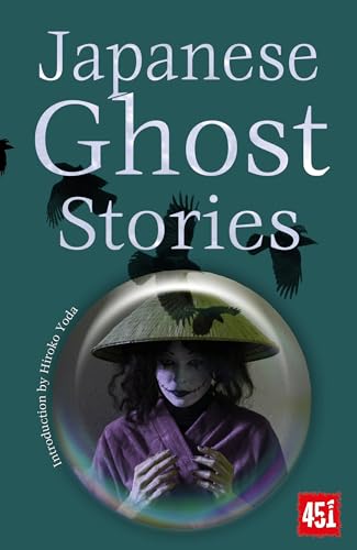 Book cover: “Japanese Ghost Stories” with a ghostly figure in traditional clothing.