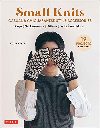 Book cover showing a person wearing patterned knit mittens covering their eyes.