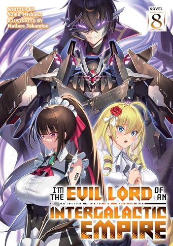 Light novel cover with a male character, robots, and two women.