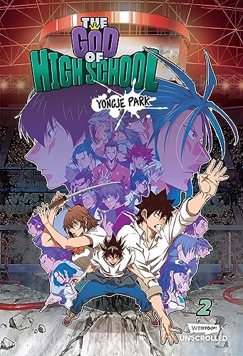 Graphic novel cover featuring anime-style characters in dynamic fighting poses.