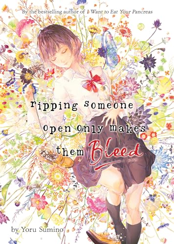 Light novel cover with a girl surrounded by colorful wildflowers.