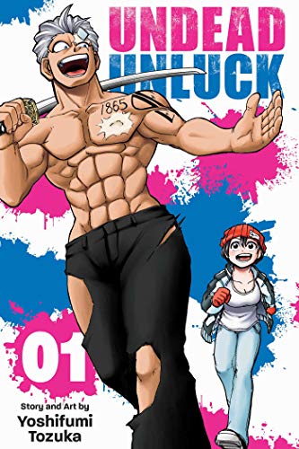 Manga cover featuring a shirtless muscular man with a sword and a young woman.